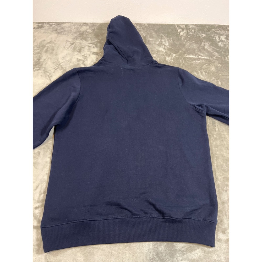 T Factor Navy Blue W Graphic Hoodie Pink Drawstring Wiz Sleeve Embroidery XL - Picture 4 of 7